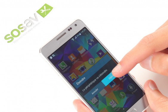 Guide photos remplacement bouton home Samsung Galaxy Alpha (Etape 1 - image 3)
