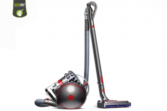 Guide photos remplacement bouton allumage (plastique rouge) Aspirateur Dyson Cinetic Big Ball 2 (Etape 1 - image 1)