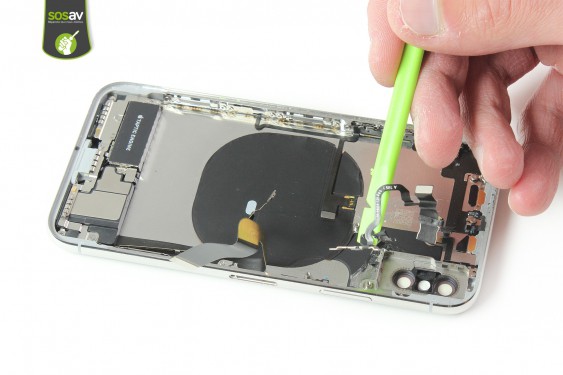 Guide photos remplacement nappe bouton power / flash / microphone video iPhone X (Etape 37 - image 2)