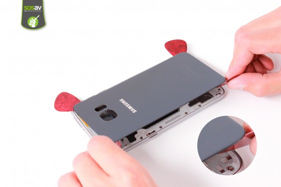 Guide photos remplacement caméra avant Samsung Galaxy S6 Edge + (Etape 5 - image 1)