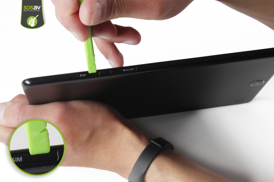 Guide photos remplacement haut-parleur droit Galaxy Tab A 9,7 (Etape 2 - image 1)