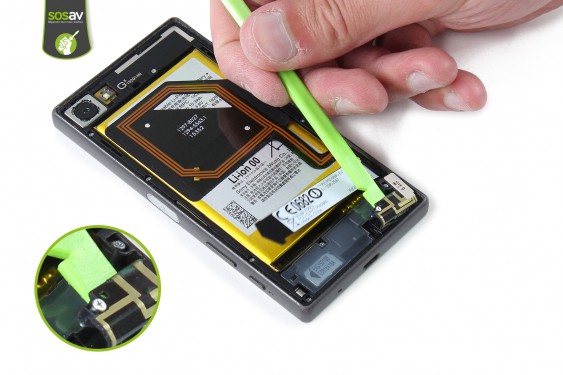 Guide photos remplacement ecran complet (lcd + tactile + châssis) Z5 compact (Etape 7 - image 3)