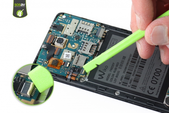 Guide photos remplacement nappe bouton volume et power Wiko Freddy (Etape 9 - image 2)