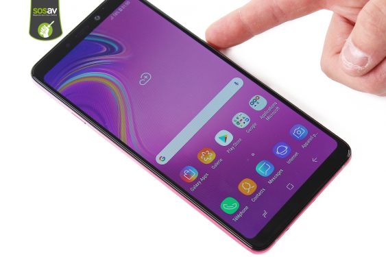 Guide photos remplacement châssis interne Galaxy A9 (2018) (Etape 1 - image 1)