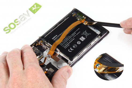 Guide photos remplacement nappe haut-parleur externe Lumia 925 (Etape 25 - image 2)