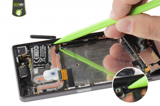 Guide photos remplacement cache carte sim / microsd Xperia Z5 (Etape 31 - image 1)
