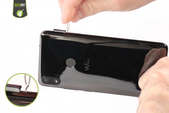 Guide photos remplacement tiroir sim & sd Wiko View Max (Etape 2 - image 2)
