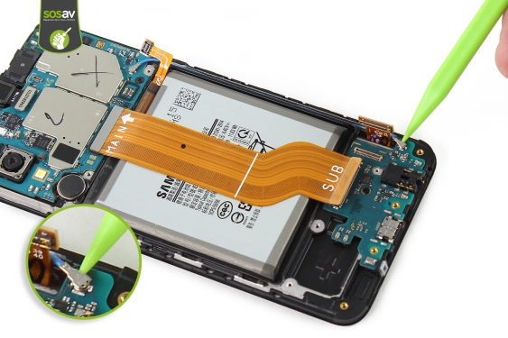 Guide photos remplacement connecteur de charge Galaxy A40 (Etape 20 - image 1)