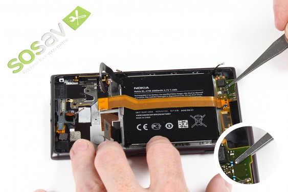 Guide photos remplacement nappe haut-parleur externe Lumia 925 (Etape 26 - image 2)