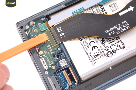 Guide photos remplacement nappe de liaison du connecteur de charge Galaxy S22 Ultra (Etape 14 - image 2)