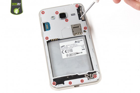 Guide photos remplacement bouton volume Samsung Galaxy J3 2016 (Etape 13 - image 1)