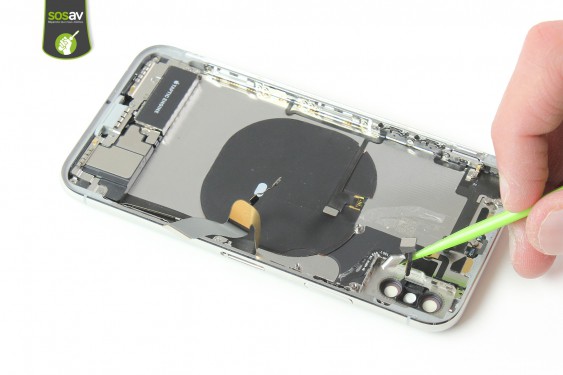 Guide photos remplacement nappe bouton power / flash / microphone video iPhone X (Etape 36 - image 3)