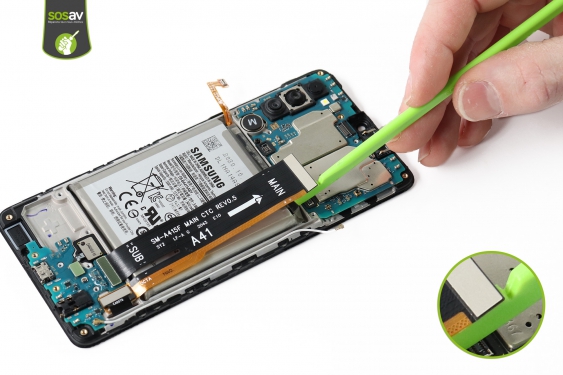 Guide photos remplacement carte mère / caméra arrière Galaxy A41 (Etape 13 - image 4)