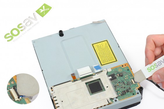 Guide photos remplacement lentille (bloc optique avec chariot) Playstation 3 Fat (Etape 20 - image 2)