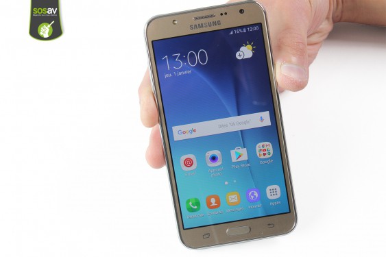 Guide photos remplacement caméra avant Galaxy J7 2015 (Etape 1 - image 1)