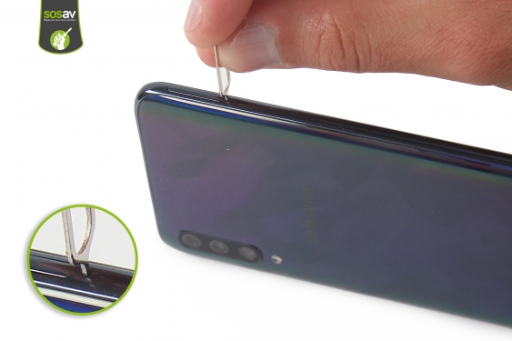 Guide photos remplacement batterie Galaxy A70 (Etape 2 - image 1)