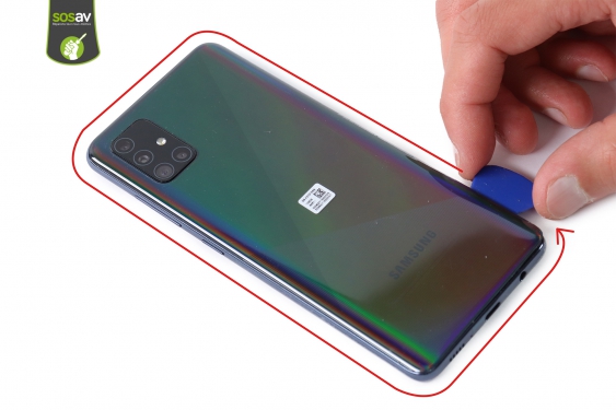 Guide photos remplacement écran complet Galaxy A51 (Etape 4 - image 1)