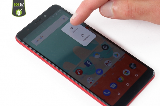 Guide photos remplacement caméra avant Wiko View Go (Etape 1 - image 2)