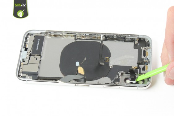 Guide photos remplacement nappe bouton power / flash / microphone video iPhone X (Etape 36 - image 2)