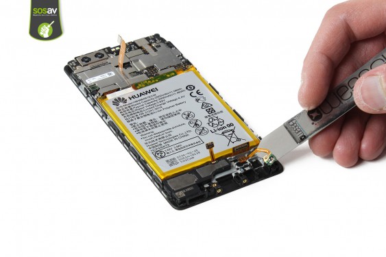 Guide photos remplacement nappe antenne gsm Huawei P9 (Etape 26 - image 3)