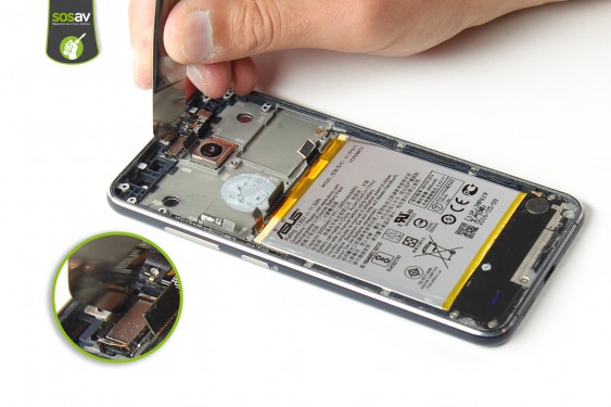 Guide photos remplacement haut-parleur interne Asus Zenfone 3 (Etape 25 - image 1)