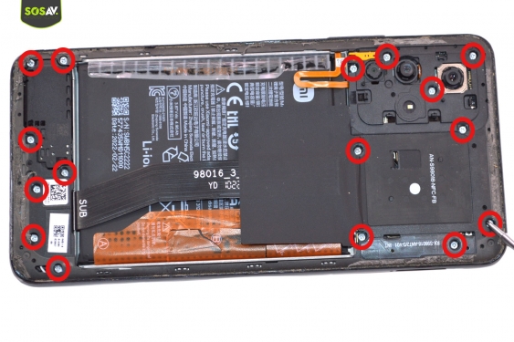 Guide photos remplacement antenne nfc Redmi Note 11S 5G (Etape 6 - image 1)