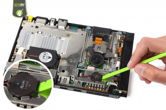 Guide photos remplacement pile de sauvegarde Playstation 2 Slim (Etape 4 - image 1)