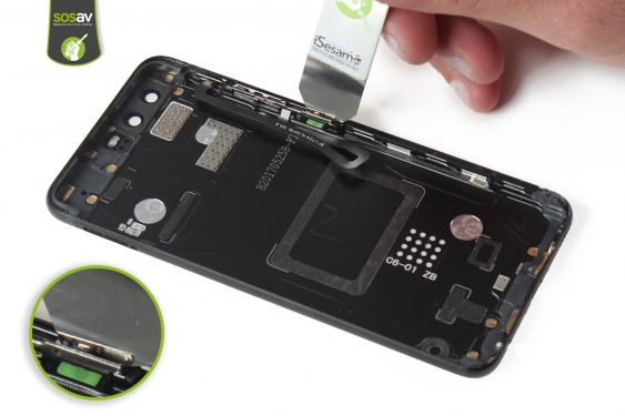 Guide photos remplacement nappe bouton volume et power Huawei P10 (Etape 8 - image 1)