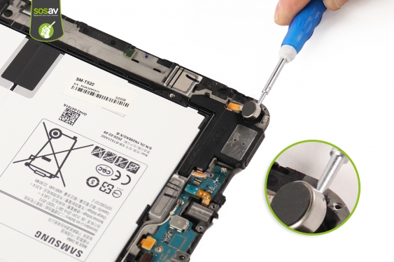 Guide photos remplacement haut-parleur bas droit + vibreur Galaxy Tab S3 9.7 (Etape 16 - image 4)