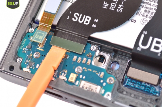 Guide photos remplacement connecteur de charge Galaxy S23 Ultra (Etape 11 - image 2)