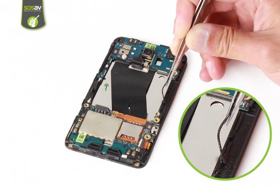 Guide photos remplacement câble d'interconnexion gsm HTC Titan (Etape 8 - image 2)