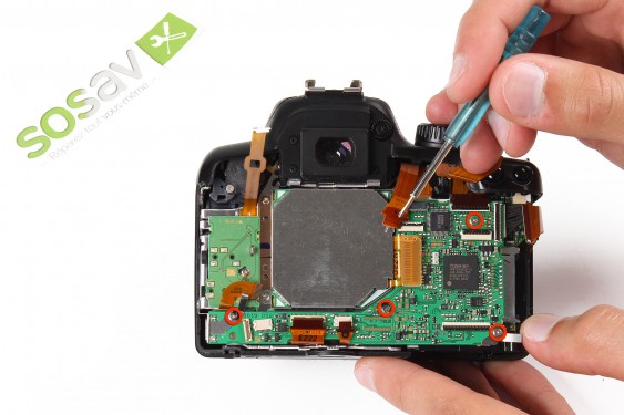 Guide photos remplacement lecteur de carte sd Canon EOS 1000D / Rebel XS / Kiss F (Etape 28 - image 1)