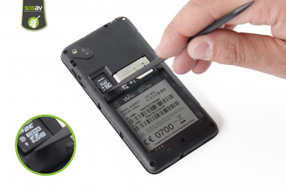 Guide photos remplacement carte microsd Wiko Sunset 2 (Etape 6 - image 4)