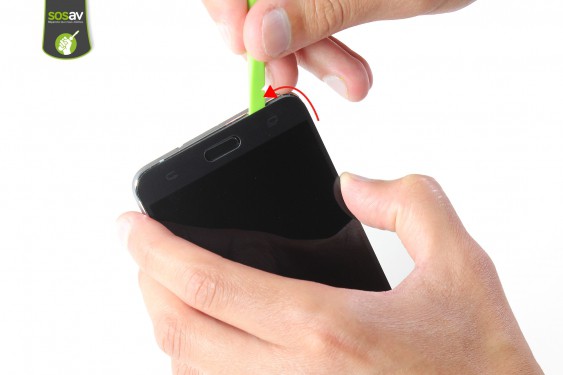 Guide photos remplacement nappe bouton home + touches tactiles + prise jack Samsung Galaxy J7 2016 (Etape 20 - image 3)