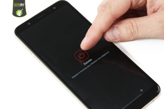 Guide photos remplacement nappe volume Galaxy A6+ (2018) (Etape 1 - image 3)