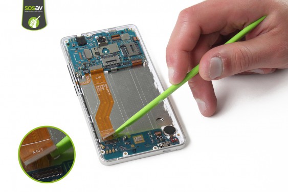 Guide photos remplacement nappe liaison connecteur de charge Wiko U Feel 4G (Etape 17 - image 4)