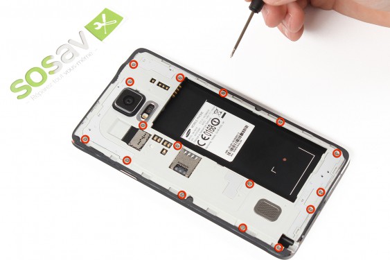 Guide photos remplacement caméra avant + capteur de proximité et luminosité  (Etape 8 - image 1)