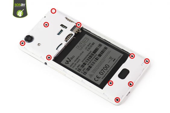 Guide photos remplacement ecran Wiko Rainbow Lite 4G  (Etape 6 - image 1)