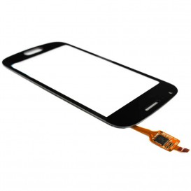 Vitre Noir + Stickers - Samsung Galaxy S Duos