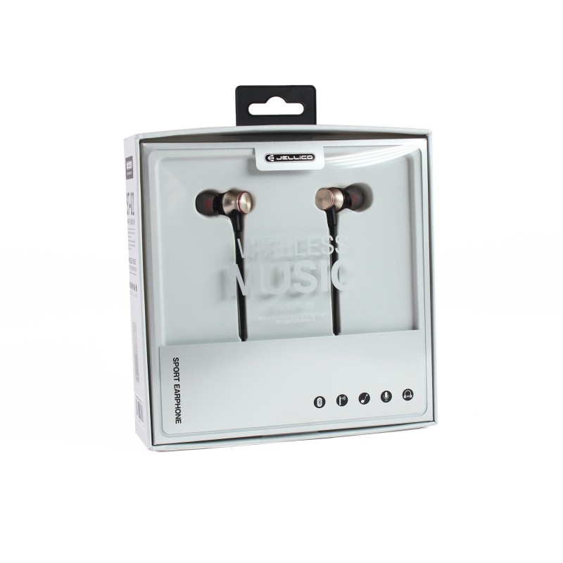 Ecouteurs sans fil Bluetooth (Noir & Rouge)