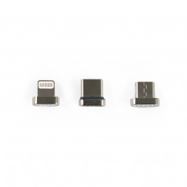 Chargeur magnétique 3 en 1 (Lightning / Micro USB/ USB type C)