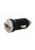 Chargeur CE allume cigare noir USB pour iPhone iPod