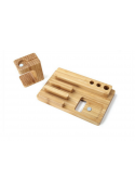 Dock 4 en 1 bois Apple Watch, iPhone, iPad et bic