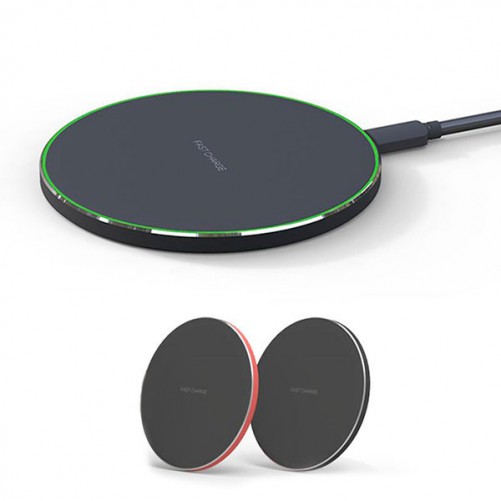 Station de charge QI avec contour lumineux