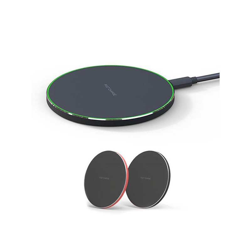 Station de charge QI avec contour lumineux