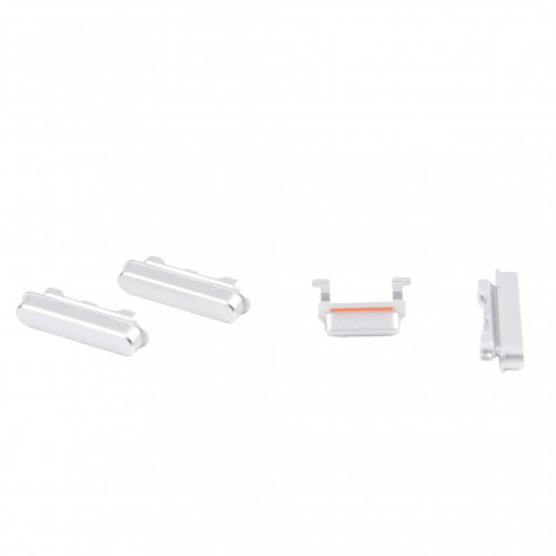 Lot de 4 boutons BLANC (Volume, vibreur, power) - iPhone 6 Plus