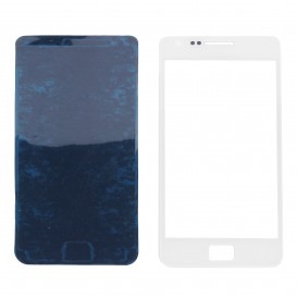 Vitre Tactile Blanche + Stickers - Galaxy S2