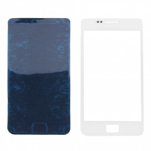 Vitre Tactile Blanche + Stickers - Galaxy S2