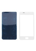 Vitre Tactile Blanche + Stickers - Galaxy S2