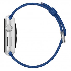 Bracelet Nylon Tressé Bleu Roi Apple Watch 40mm & 38mm MacManiack Accessoires - SOSav.fr